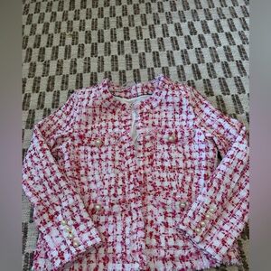 Nanette Lepore Pink Tweed Kids Blouse